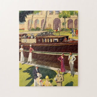 Puzzle Nautique antique vintage de canot automobile de