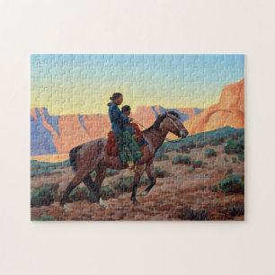 Puzzle Navajo Mother par Maynard Dixon