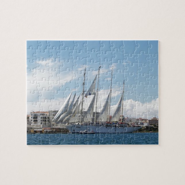Puzzle Navigation grande de bateau hors de port (Horizontal)