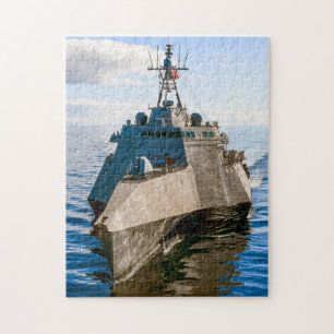 Puzzle NAVIRE DE COMBAT LITTORAL - LCS-16 (11x14 POUCES)