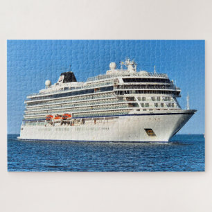 Puzzle Navire de croisière entrant dans le chenal