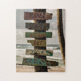 Puzzle Ne laissez rien d'autre que des empreintes