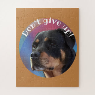 Puzzle Ne Perds Pas Cour Rottweiler Classique Rond