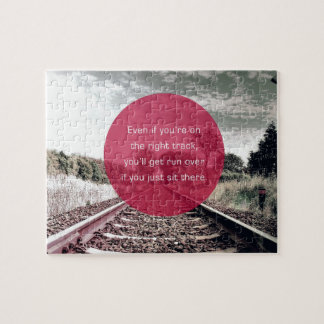 Puzzle Ne reposez pas en place la citation de motivation