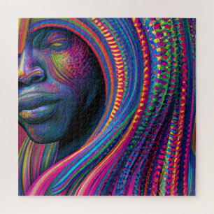 Puzzle Ne touchez pas mes cheveux Black Melanin Afro Quee