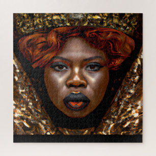 Puzzle Ne touchez pas mes cheveux Black Melanin Afro Quee
