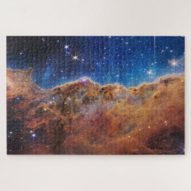 Puzzle Nebula Carina Bleue/Orange | JWST (Horizontal)