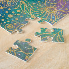 Nebula couleur or Mandala Aquarelle colorée