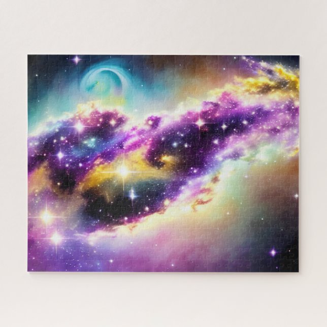 Puzzle Nebula violette de l'univers Imaginaire du télesco (Horizontal)