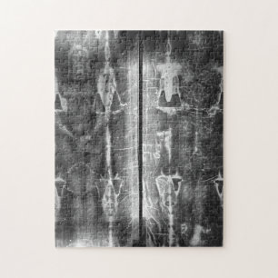 Puzzle Négatif Photo Linceul de Turin Crucifixion