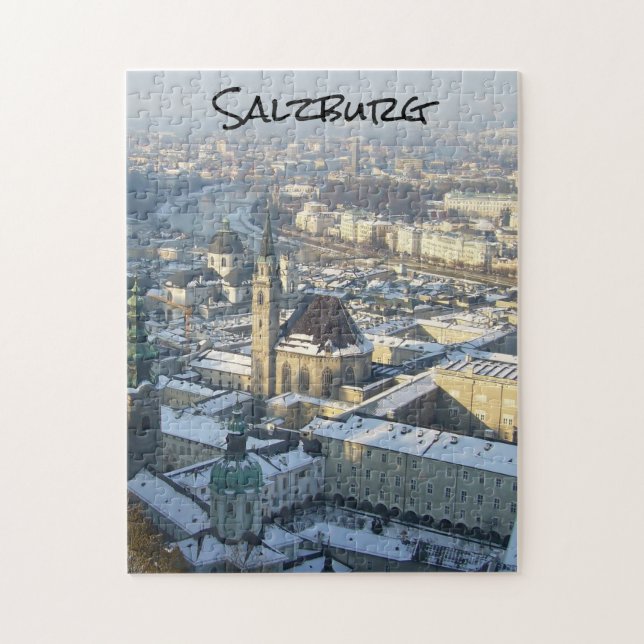 Puzzle neige d'hiver de salzbourg (Vertical)