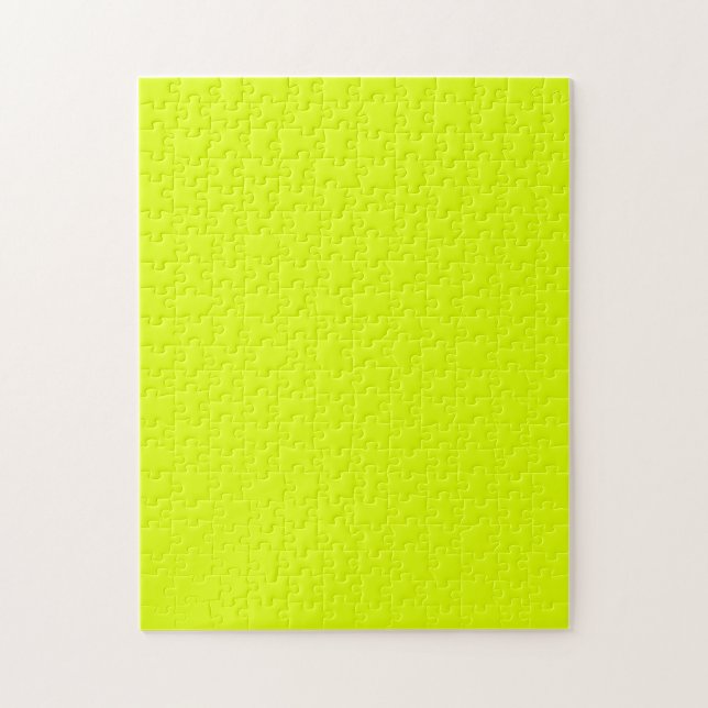Puzzle Neon Chartreuse couleur solide | Couleur tendance (Vertical)