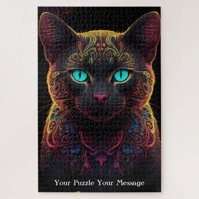 Puzzle Neon Mandala (Vertical)