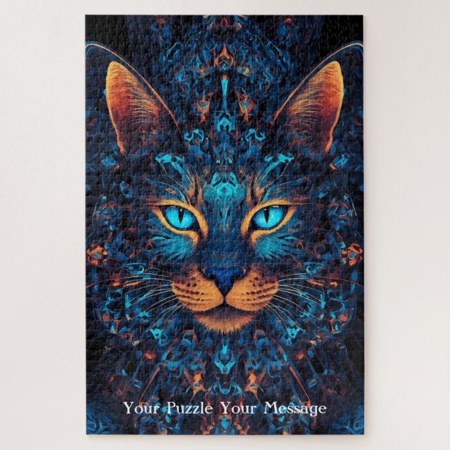 Puzzle Neon Mandala (Vertical)