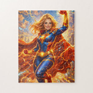 Puzzle Neon Nova : Gardien de la ville électrique