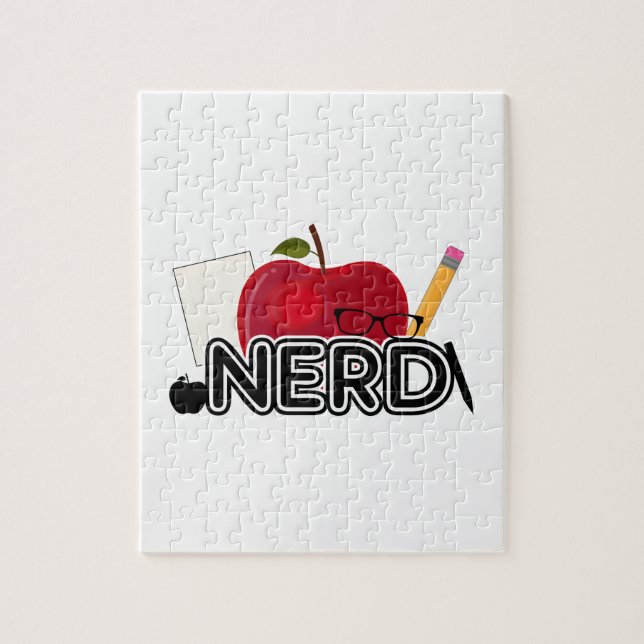 Puzzle Nerd - Logo (Vertical)