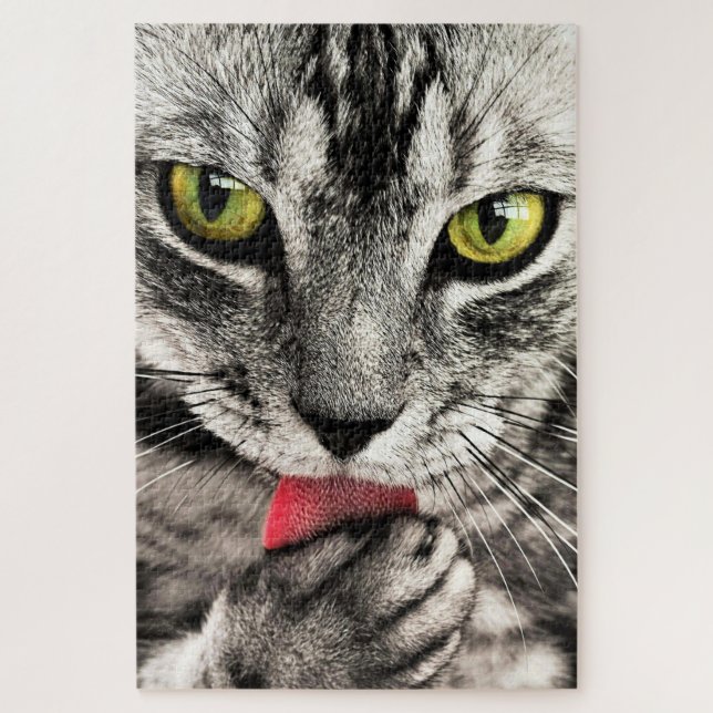 Puzzle Nettoyage de chats (Vertical)