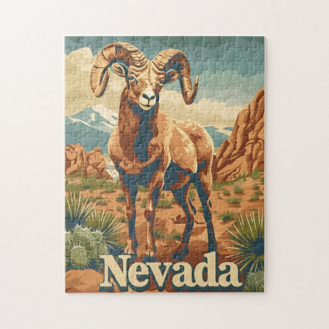Puzzle Nevada Bighorn Sheep (Vertical)