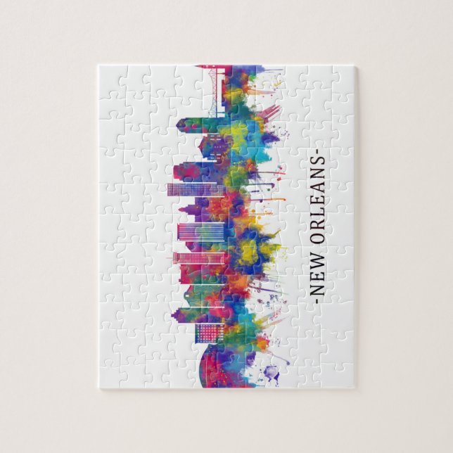 Puzzle New Orleans Louisiana Skyline (Vertical)