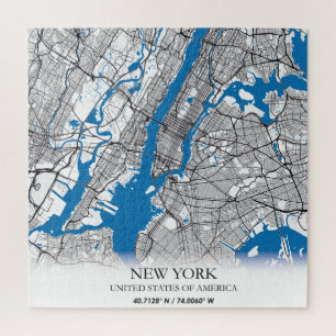 Puzzle New York NY USA Travel City Map
