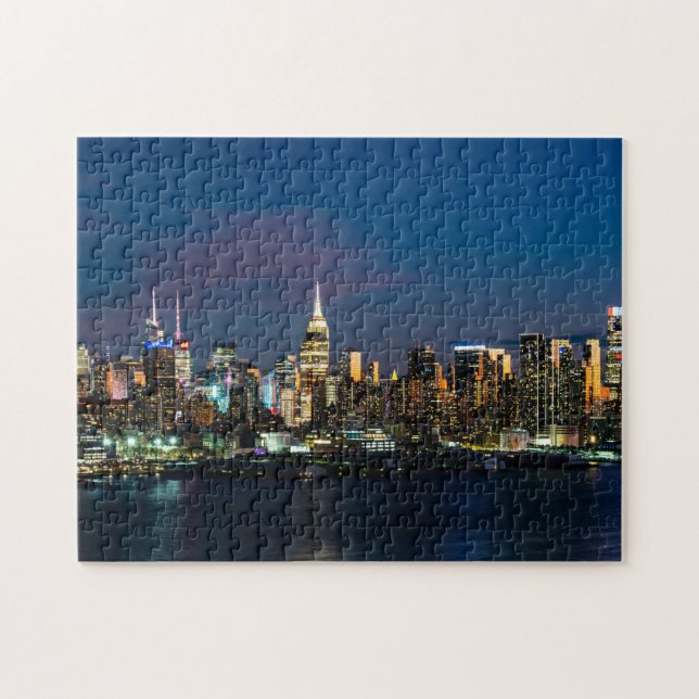 Puzzle New York Skyline à la nuit 2023 (Horizontal)