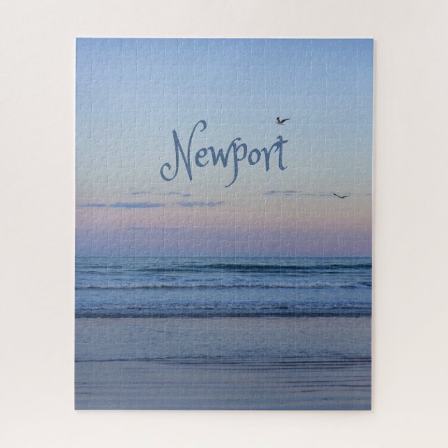 Puzzle Newport Beach Californie Ocean Sunrise Blue (Vertical)
