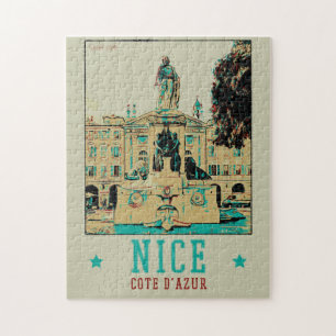 Puzzle Nice Garibaldi Carré illustration France