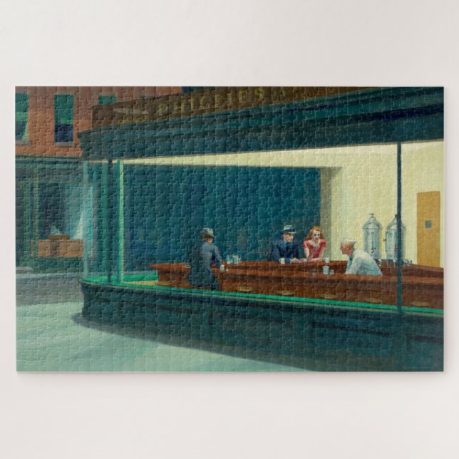 Puzzle Nighthawks 1942 par Edward Hopper (Horizontal)