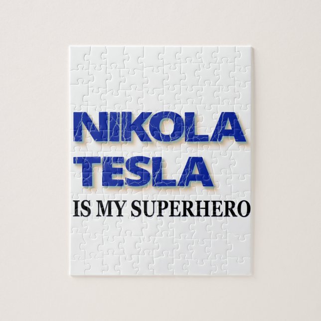Puzzle Nikola Tesla est mon super-héros (Vertical)