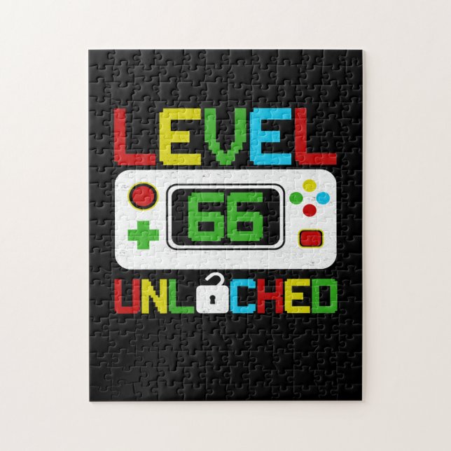 Puzzle Niveau 66 Jeu vidéo déverrouillé 10e anniversaire  (Vertical)