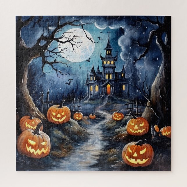 Puzzle nocturne d'Halloween (Vertical)