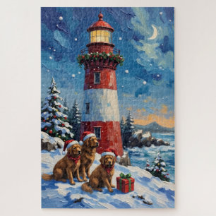 Puzzle Noël au phare de Terre-Neuve