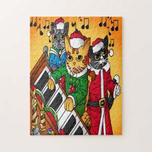 Puzzle Noël Carol Cats
