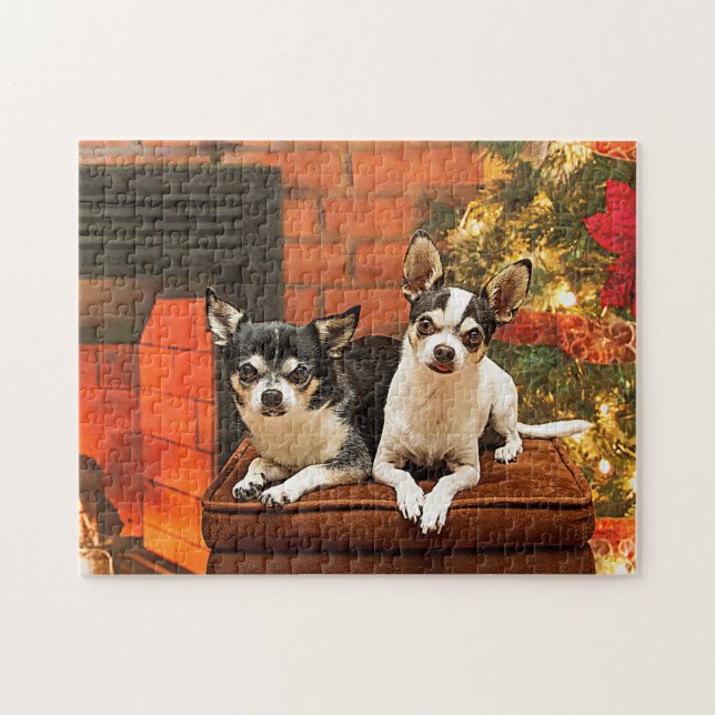Puzzle Noël Chihuahua (Horizontal)