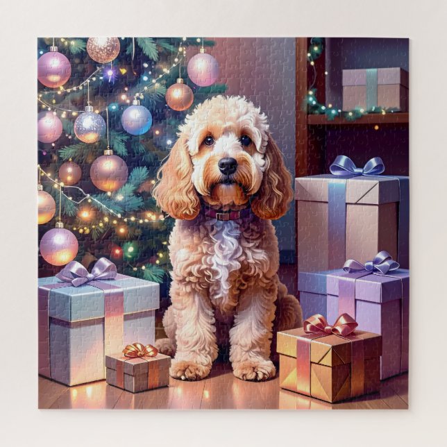Puzzle Noël Cockapoo (Vertical)