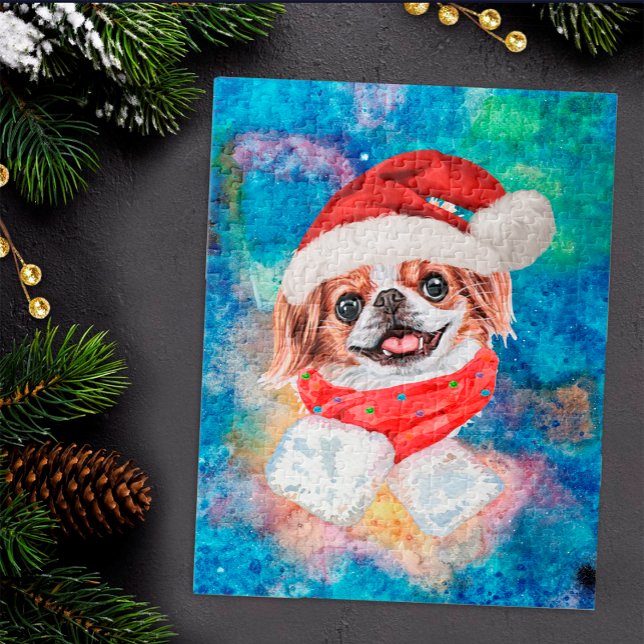 Puzzle Noel de Chien de race japonaise (Créateur téléchargé)