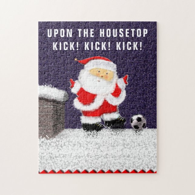 Puzzle Noël de football (Vertical)