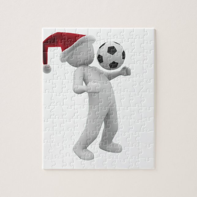 Puzzle noël de football (Vertical)