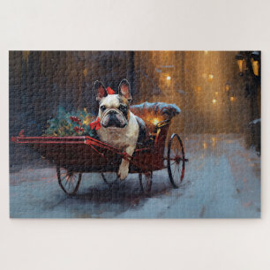 Puzzle Noël de la saison festive Bouledogue français