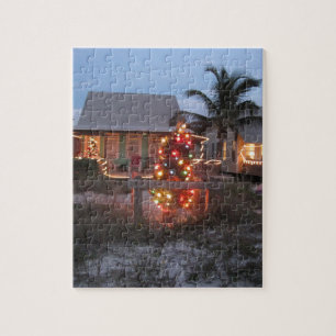Puzzle Noël de thème de plage