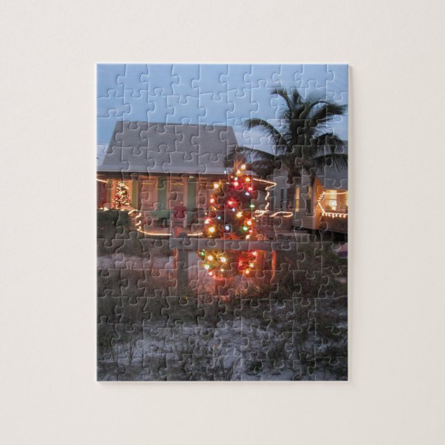 Puzzle Noël de thème de plage (Vertical)