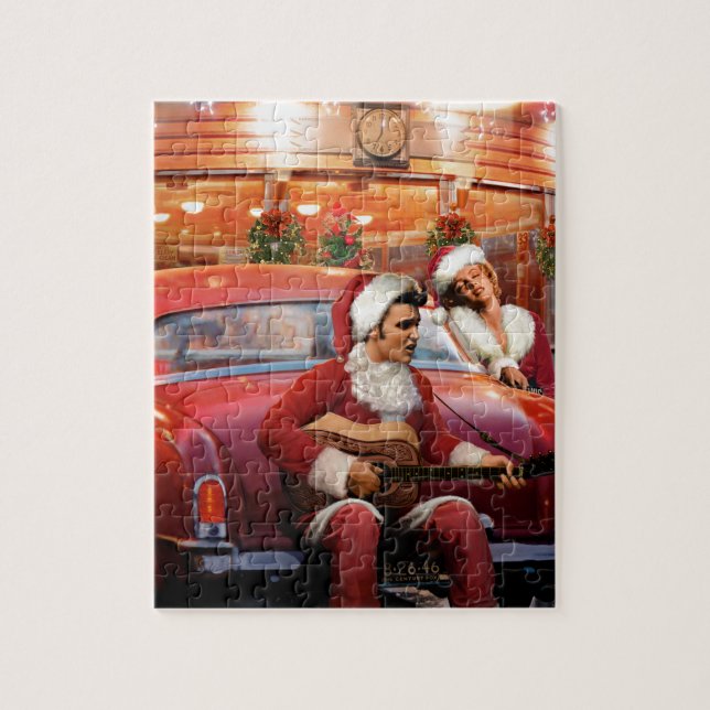 Puzzle Noël d'Elvis et de Marilyn (Vertical)