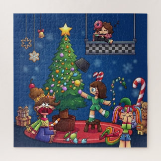 Puzzle Noël drôle est Annulé Chibi Personnages Stic