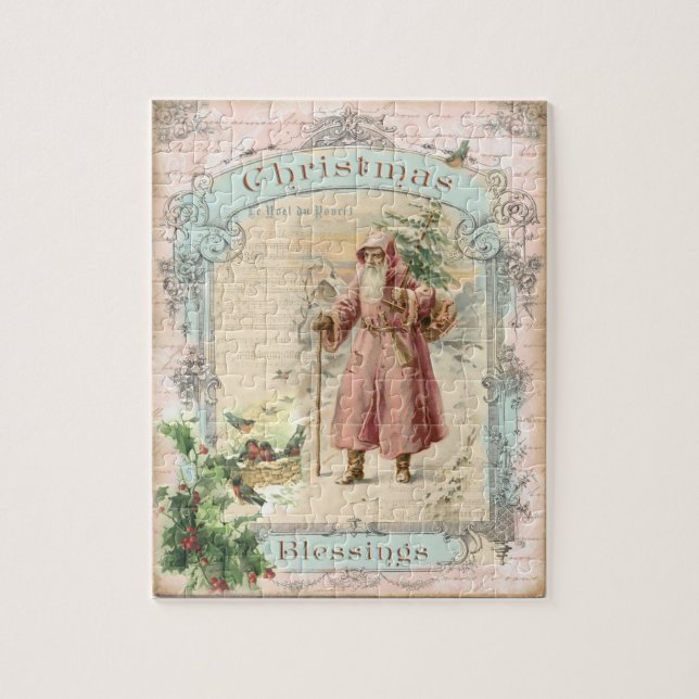 Puzzle Noël du Père Noël de l'époque victorienne (Vertical)