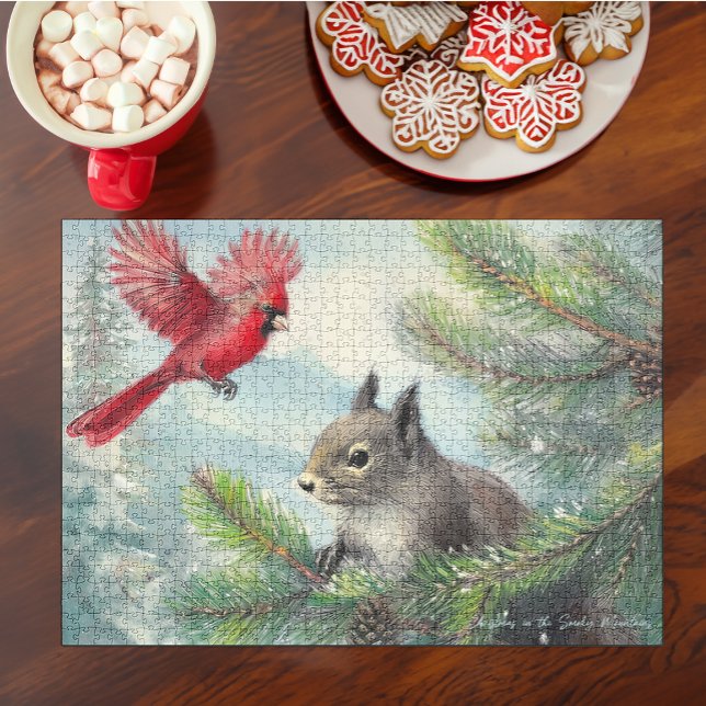 Puzzle Noël en NC-Tout produit à l'ouragan Helene (A fun holiday project for the family that will support victims of Hurricanes Helene & Milton.)