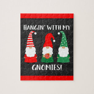 Puzzle Noël Gnomes Mignonnes Fêtes