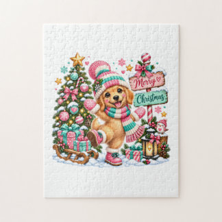 Puzzle Noël Golden Retriever