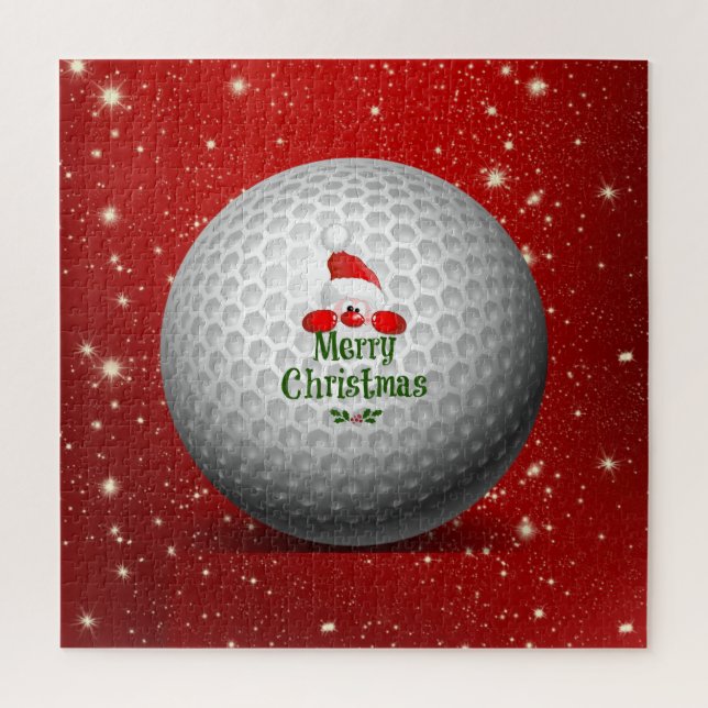 Puzzle Noël Golf Père Noël Design (Vertical)