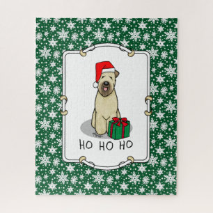 Puzzle Noël Père Noël Wheaten Terrier (blé 1b2) mignonne