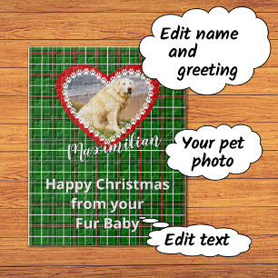Puzzle Noël photo de votre animal de compagnie personnali
